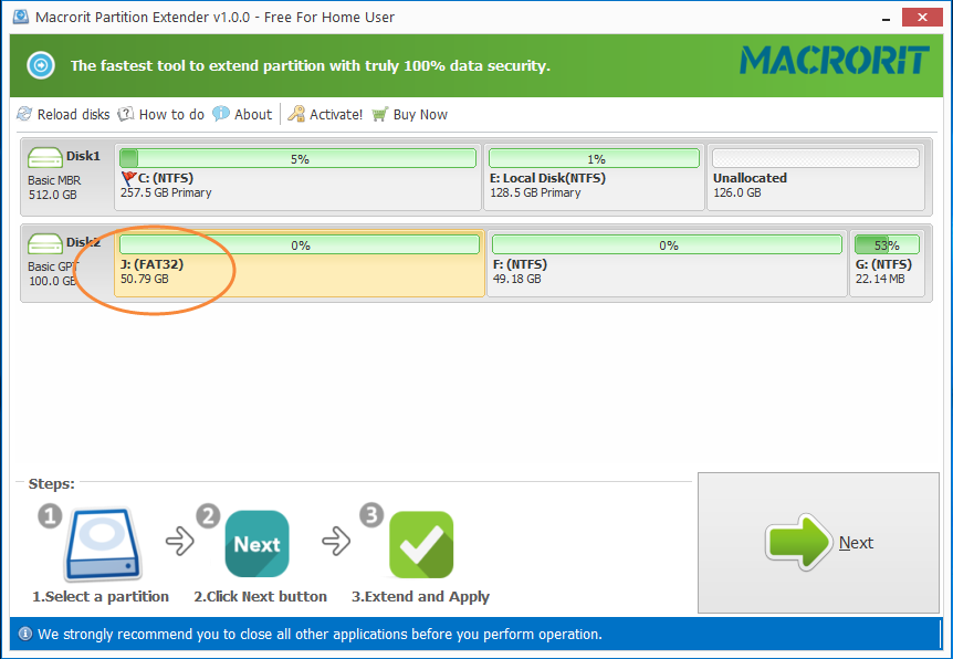 fat32 partition